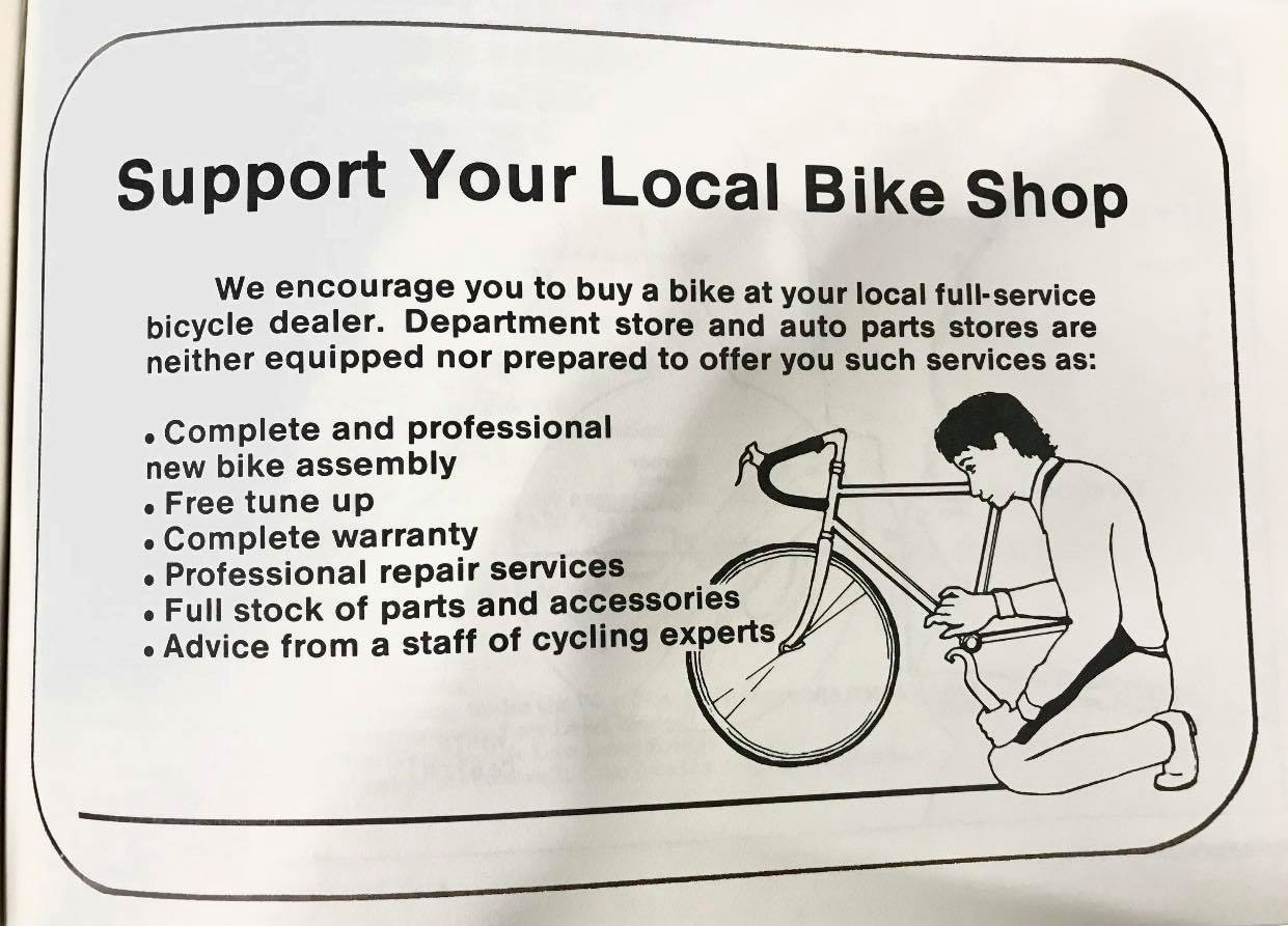 Support Your Local Bike Shop