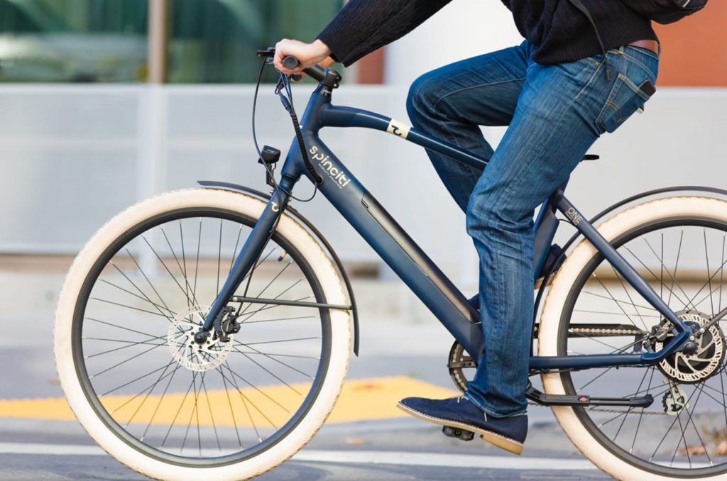 Spinciti grey bike man riding