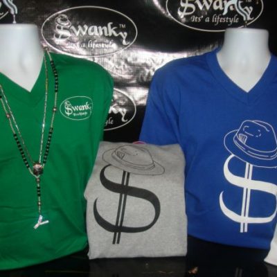 Swanky V-Neck - Blue