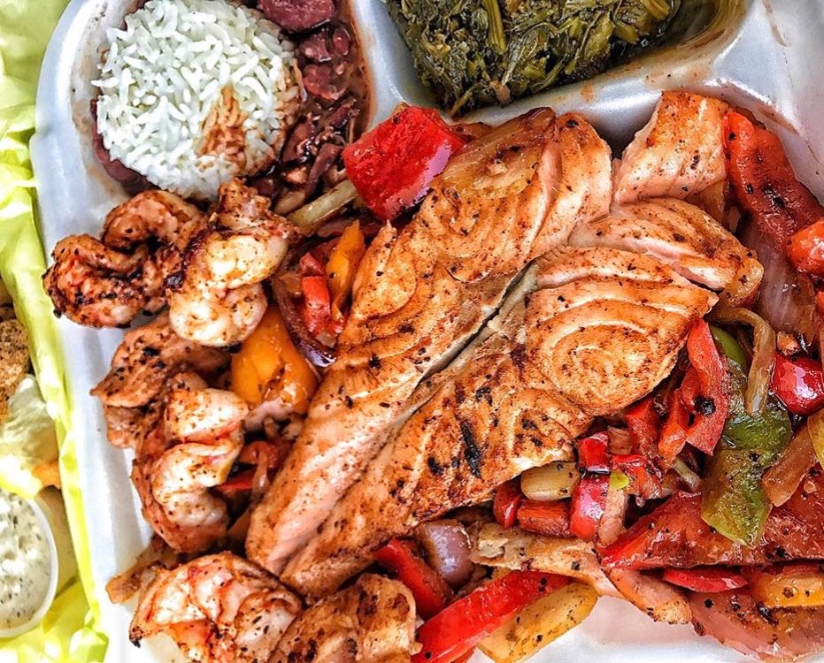 sauteed prawn cajun fish pico