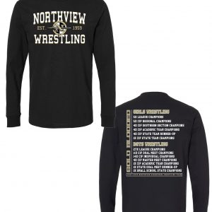 Northview Wrestling Black Long Sleeve $15