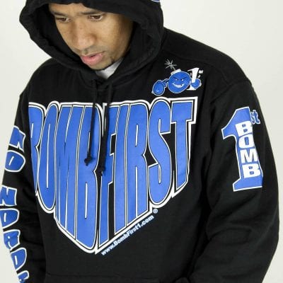 Superman Hoody Black/Blue
