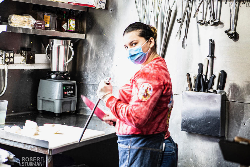 Gilberts El-Indio Robert Sturman Inside Kitchen Woman Gilberts El-Indio Robert Sturman Inside Kitchen Woman