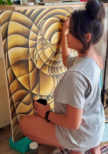 Artist Oil Painter Drenica Painting Abstract