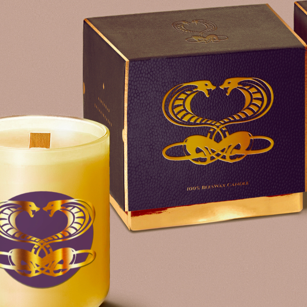Branding Packaging Design Bathroom Candle Beeswax with SantaMonicadesign