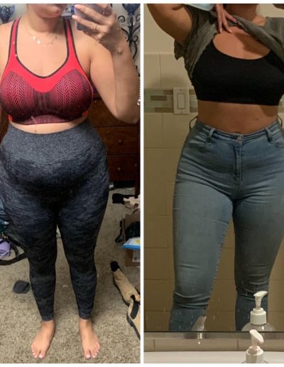 Before and after pic from front 10