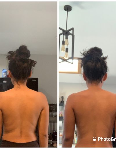 Before and after pic from behind