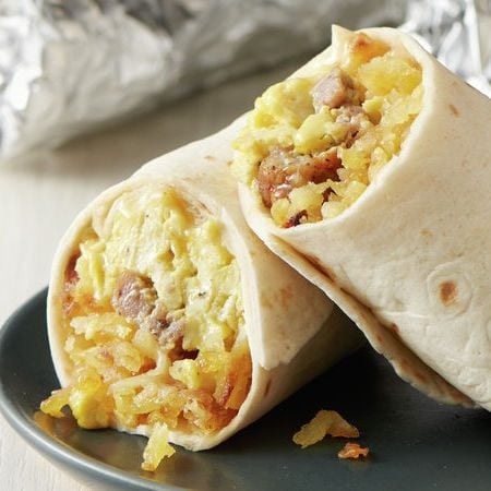 breakfast burrito cut in half square breakfast burrito cut in half square