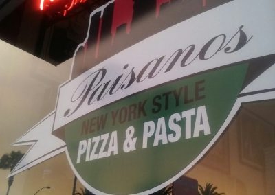 Paisano's front window hermosa beach